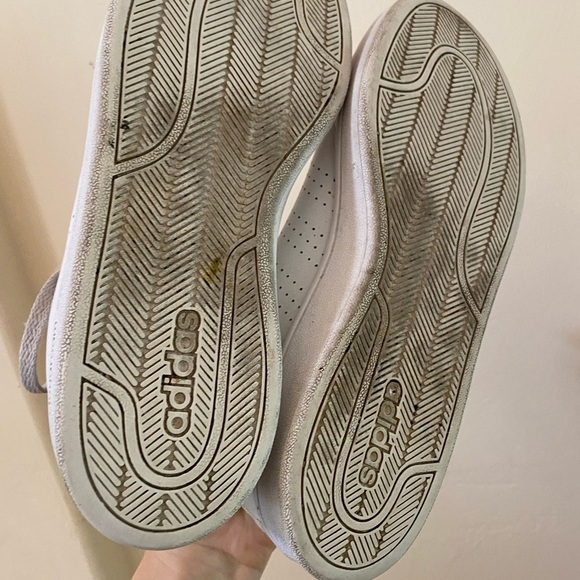 ADIDAS CLOUDFOAM ADVANTAGE WHITE BLACK SNEAKERS SIZE 8 - Picture 3 of 6